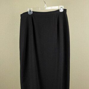 Vintage Casual Corner Collectibles Black Midi Maxi Skirt | Size 12